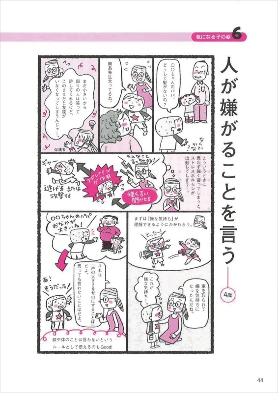 気になる子の姿6 人が嫌がることを言う