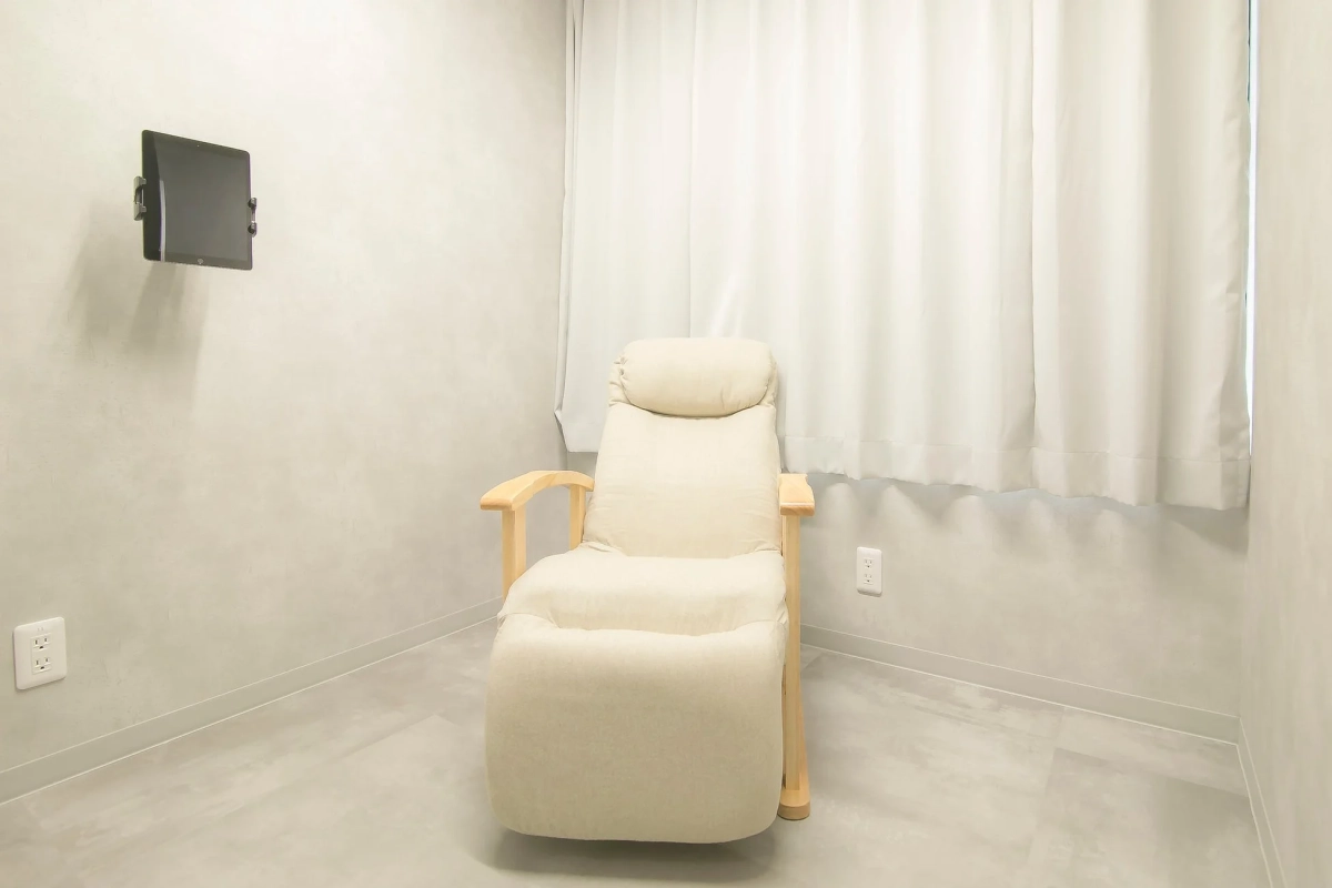 完全個室の待合室