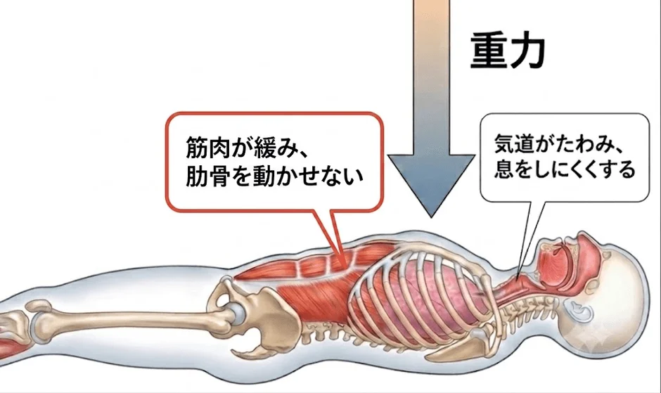 筋肉の緩み